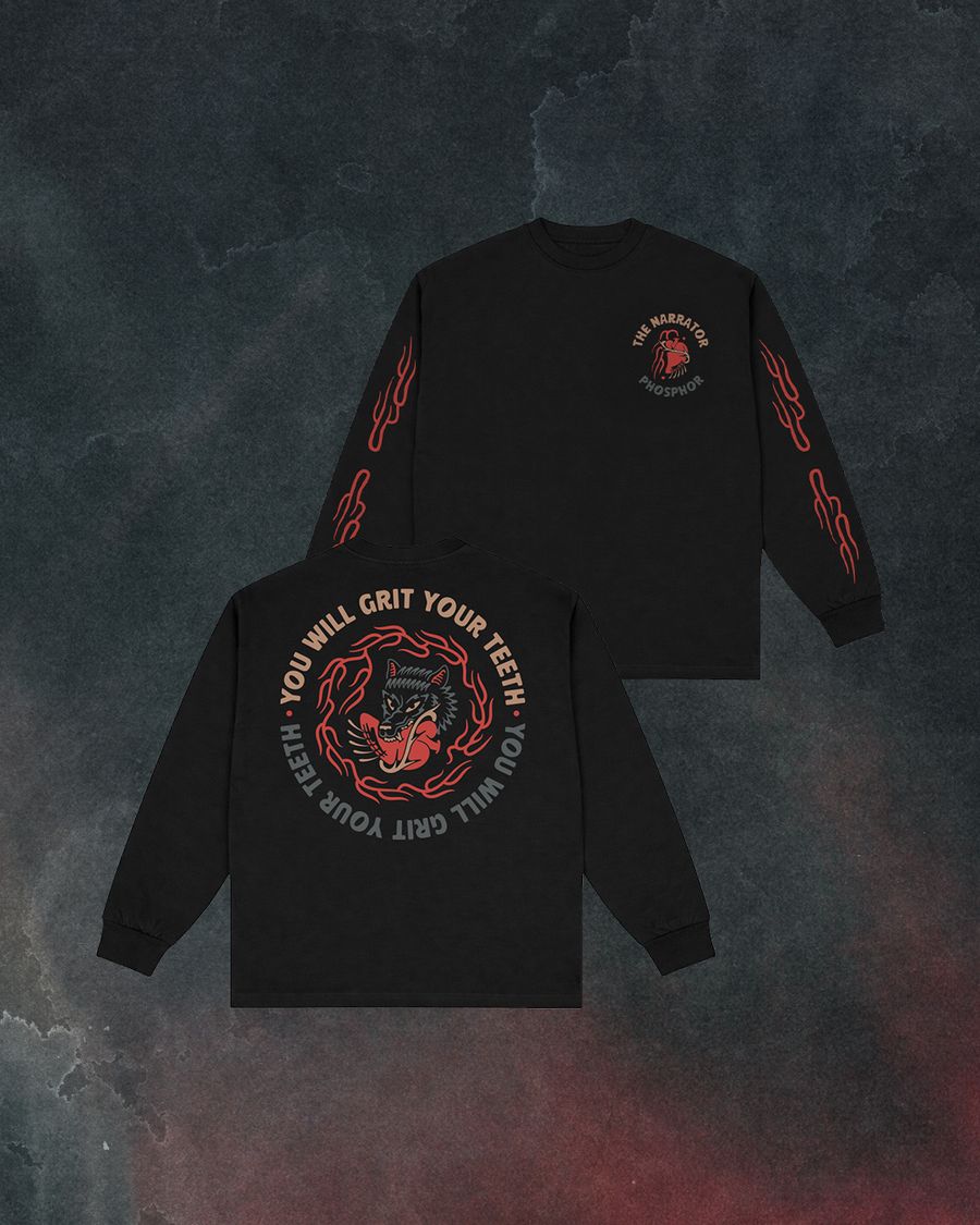 Phosphor longsleeve with sleeve prints